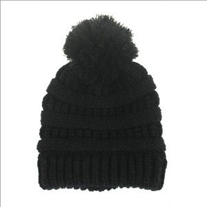 Kids C.C beanie pom pom hat